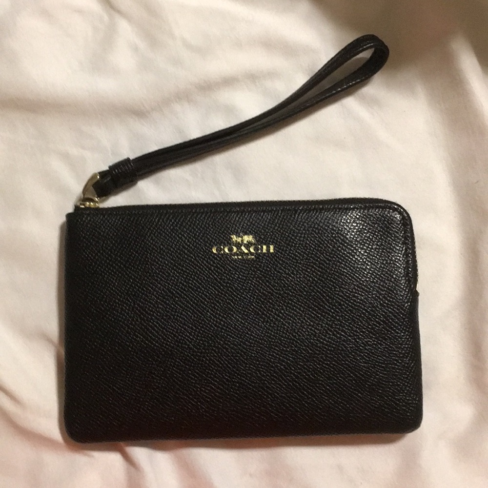 Black Coach Wristlet